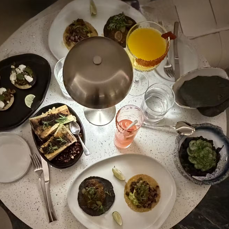 Service detail at Carne y Hueso hospitality