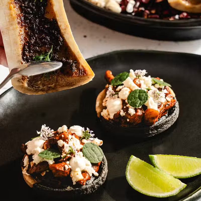 Seasonal ingredients at Carne y Hueso San Diego